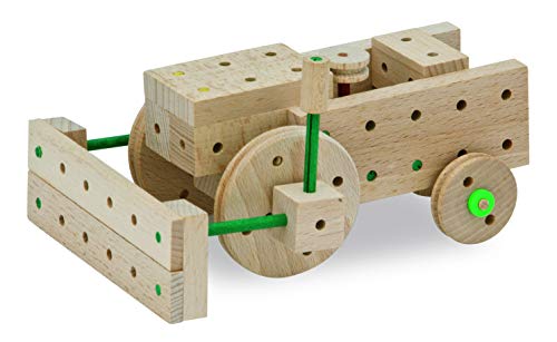 Matador 11318 E318 Baukasten, ab 5 Jahren, holzfarben, bunt