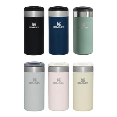Stanley Aerolight Transit Thermobecher 0.35L - Hält 4 Stunden Heiß - Spülmaschinenfest - Kaffeebecher To Go Auslaufsicher - Kompatibel mit gängigen PKW-Getränkehalterungen - Thermosflasche - Black