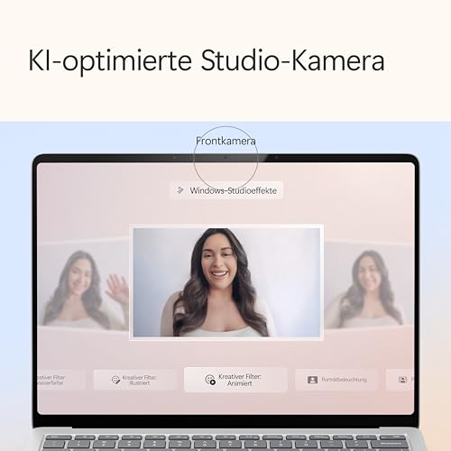 Microsoft Surface Laptop | Copilot+ PC | 13.8” Touchscreen | Snapdragon® X Elite (12 Kerne) | 16GB RAM | 512GB SSD | neuestes Modell, 7. Edition | Platin