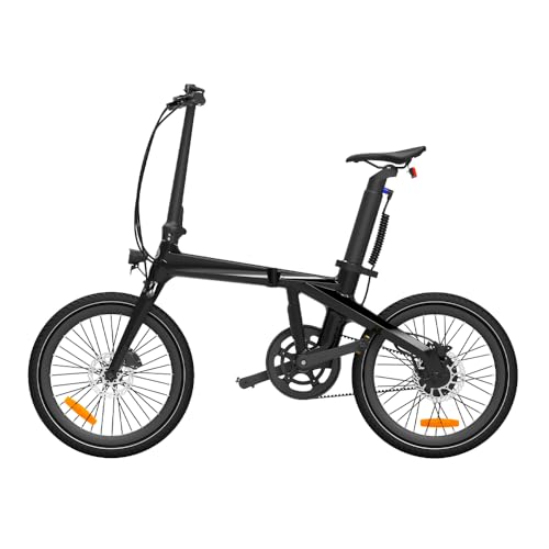 ADO E-Bike Air Carbon Elektrofahrrad, 2*Elektrofahrrad,ebike Damen/ebike Herren,Bike,klapprad Riemenantrieb 14,5Kg IPS LCD Display, GPS,ADO APP,250W (Schwarz+Schwarz)