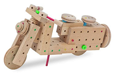 Matador 11318 E318 Baukasten, ab 5 Jahren, holzfarben, bunt