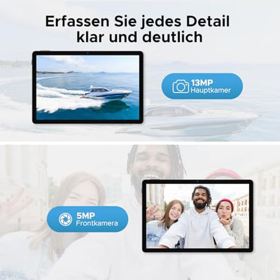 DOOGEE U11 Android 16 Tablet 11 Zoll Gemini AI 16GB RAM +128GB ROM (2TB TF) 8580mAh Gaming Tablet Unisoc T7200 Octa-Core 13MP+5MP Tablets PC 2.4G+5G WLAN GMS/ WidevineL1/ 3.5mm Audio/GPS/Face ID/OTG