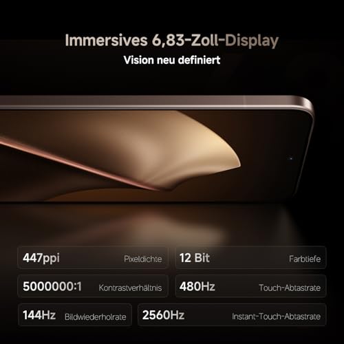 XIAOMI 15T Pro, Smartphone 12+512GB, 6,83" 144Hz augenschonendes Display, MediaTek Dimensity 9400+, 50MP Leica 5X Pro Teleobjektiv, 5500mAh, Titan, 2 Jahre Garentie