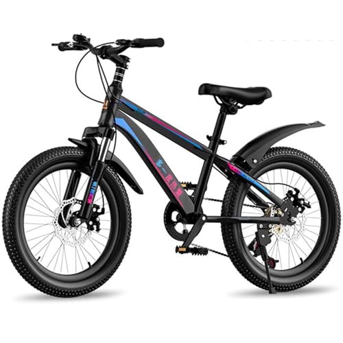 24-Zoll-Mountainbike für Kinder Mit Variabler Geschwindigkeit Dicken Anti Rutsch Reifen und Stoßdämpfender Vordergabel Geeignet für Körpergrößen Zwischen 115 und 170 cm A,22 inches