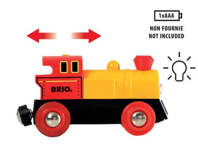 BRIO World 33319 Zug mit Batterielok - Mit beweglichem Kohlewaggon und rotierendem Zementmischer - Geeignet für Kinder ab 3 Jahren
