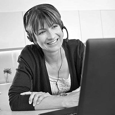 EPOS PC 8 USB On-Ear-Stereo Wired Headset mit Mikrofon, Kopfhörer mit Kabel, Inline-Lautstärke, Stummschaltung, Mikrofon-Rauschunterdrückung, Hochwertig, für Laptop, PC, Mac - Online-Anrufe Unterric