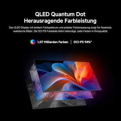 Xiaomi F Pro, 65 Zoll (165 cm), 4K UHD QLED, Smart TV, Fire TV, Triple Tuner DVB-C/S/S2/T/T2, HDR10+, Game Boost mode 120Hz, MEMC, Sprachsteuerung mit Alexa, 2GB+32GB, Kompatibel mit Apple AirPlay