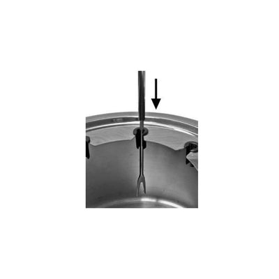 WMF Lono Fondueset für 8 Personen, Fondue elektrisch, 1400 W, Temperaturregulierung, Gabel-Halterung, Induktionstopf 1,2l, Hot Pot, edelstahl matt