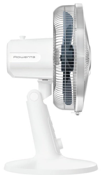 Rowenta VU2730 Turbo Silence Extreme+ Tischventilator | sehr leise und leistungsstark | 4 Geschwindigkeiten | Stille-Nacht-Modus | Turbo Boost | Automatische Oszillation | Weiß