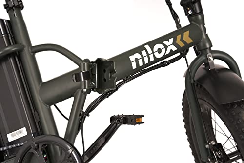 Nilox, E-Bike X8 Plus, Elektrofahrrad mit Tretunterstützung, 70 km Autonomie, 36 V - 250 W Brushless High Speed