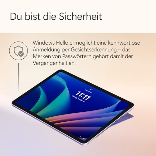 Microsoft Surface Pro | Copilot+ PC | 12” LCD Touchscreen | Snapdragon® X Plus | 16GB RAM | 512GB Speicher | Neuestes Modell | Violett