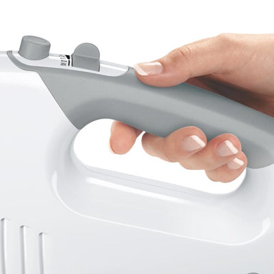 Bosch Handrührer MFQ36460, Handrührgerät, Rührschüssel Plus Halterung, 2 Rührbesen, 2 Edelstahl-Knethaken, 450 W, WeiÃŸ