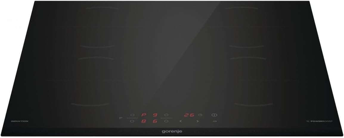 Gorenje GI6401BCE Induktions-Kochfeld / 60 cm/TouchControl/PowerBoost/Timer/ChildLock/Restwärmeanzeige/Schwarz
