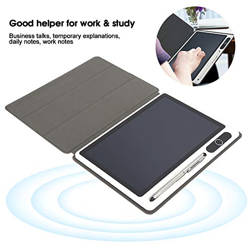 Topiky 10,1-Zoll-LCD-Handschrifttafel mit Ledertasche und Stiftset, Elektronischer Notizblock LCD-Tablet-Zeichenblock Business Supply Handmalwerkzeug(Rosenrot)