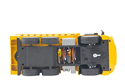 JAMARA 404940 - Muldenkipper Mercedes-Benz Arocs 2,4 GHz - Kippmulde hoch/runter, realistischer Motorsound, Hupe, Rückfahrwarnsound, 4 Radantrieb, gelbe LED Signallichter, programmierbare Funktionen