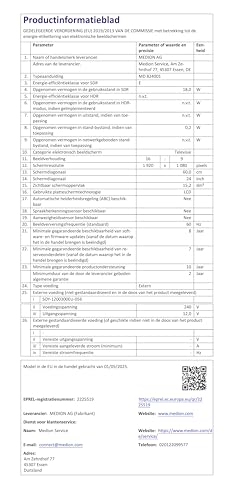 MEDION 59,9 cm (24 Zoll) Full HD Fernseher (integrierter DVD-Player, perfekt für Camping Wohnmobil LKW Garten, 12V KFZ Car-Adapter, Triple Tuner Receiver, HDMI, USB, MD 824001)