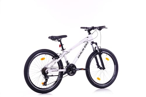 BERLIN BIKE Mountainbike MTB1 24 Zoll Kinderfahrrad - blau (weiß)