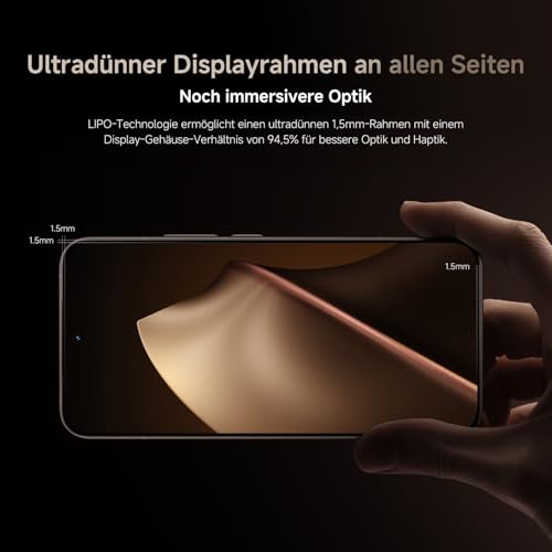 XIAOMI 15T Pro, Smartphone 12+512GB, 6,83" 144Hz augenschonendes Display, MediaTek Dimensity 9400+, 50MP Leica 5X Pro Teleobjektiv, 5500mAh, Schwarz, 2 Jahre Garantie