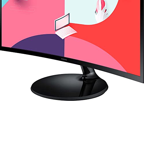 Samsung S36C Essential Monitor S27C364EAU, Curved, 27 Zoll, VA-Panel, Full HD-Auflösung, Eco Saving Plus, AMD FreeSync, 4 ms Reaktionszeit, Bildwiederholrate 75 Hz, Schwarz