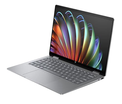HP Envy x360 2-in-1 Convertible Laptop | AMD Ryzen 5 8640HS | KI optimiert | 14" 2.8K OLED Touch Display | 16GB RAM | 512GB SSD | ‎AMD Radeon Graphics | QWERTZ | Copilot Key | Windows 11 Home | Silber
