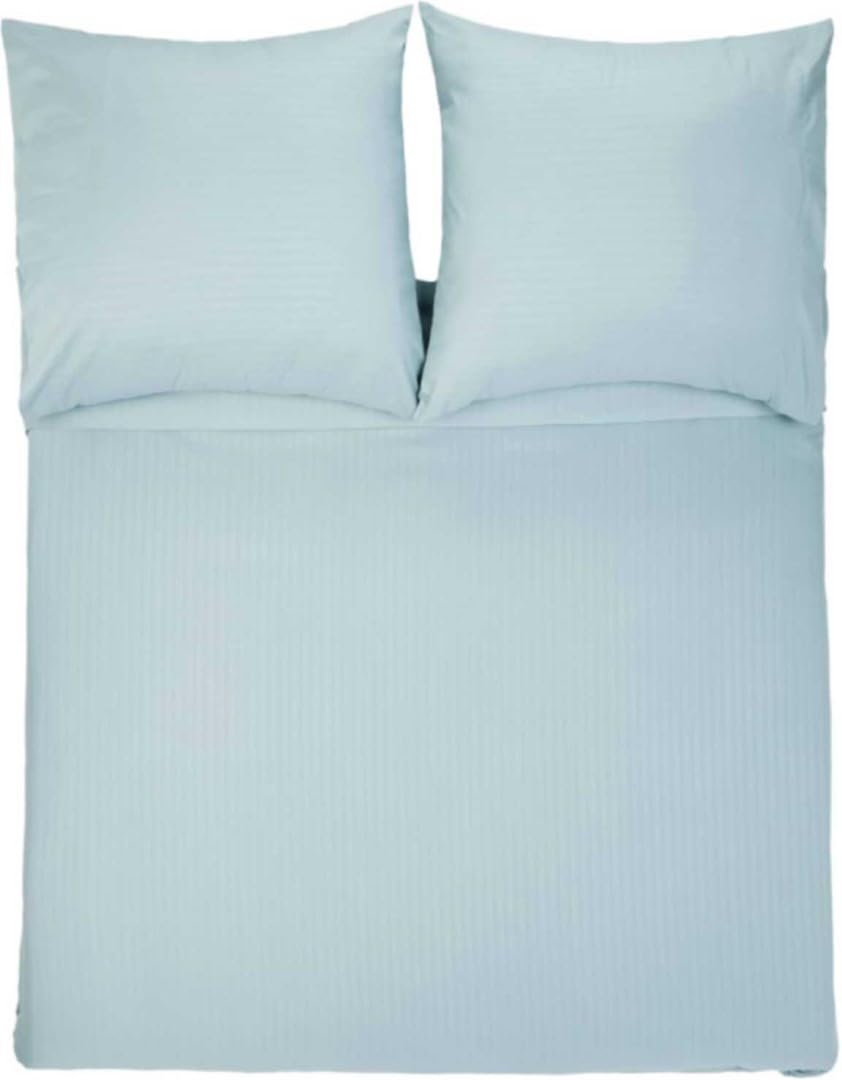 Sonive Deluxe Mikrofaser Bettbezug-Set mit Kissenbezug – Bettwäsche 135x200cm/Kopfkissenbezug 80x80cm, Spa-Blau,ÖKO-TEX Bettwäsche mit Eckbänder