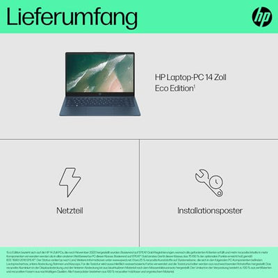 HP Laptop | 14" FHD-Display | Intel Core i7-1355U | 16 GB DDR4 RAM | 512 GB SSD | Intel Iris Xᵉ-Grafikkarte | Windows 11 Home | Blau
