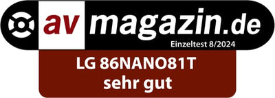 LG 86NANO81T6A TV 86" (218 cm) NanoCell Fernseher (α8 4K AI-Prozessor, HDR10, bis zu 120Hz) [Modelljahr 2024]