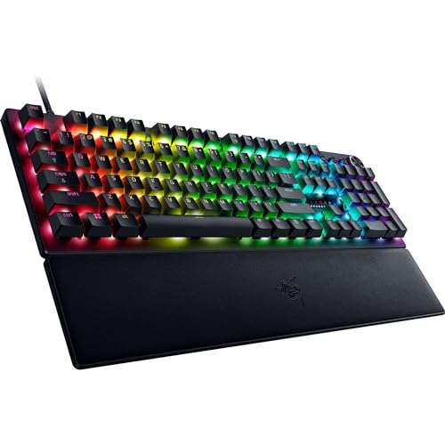 Razer Huntsman V3 Pro - Analoges optisches E-Sport-Keyboard Snap Tap & Rapid Trigger (Schnellfeuer-Modus, Multifunktionaler Drehregler, Doubleshot-PBT-Tastenkappen) DE-Layout | Schwarz