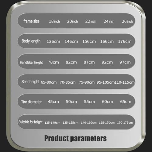 Mountainbike 24-Zoll-Rahmen aus Kohlenstoffstahl Mit Variabler Geschwindigkeit Stark und Leicht Einfach Zu Fahren Geeignet für Jugendliche D,22 Inches