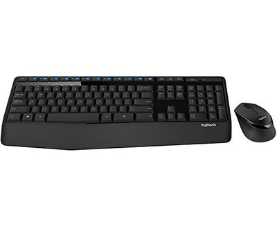 Logitech Wireless Combo MK345 RF Wireless Tastatur Französisch schwarz