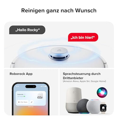roborock Qrevo Curv Saugroboter mit Wischfunktion&Hebarem Wischmopp, Dual Anti-Tangle-System, AdaptiLift™ Chassis, 18.500Pa, 75℃ Heißwasser-Moppwäsche, Intelligente Schmutzerkennung&Sprachassistent