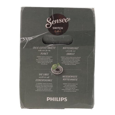 Philips Senseo Switch Pad- und Filterkaffeemaschine, 2-in-1-Brühtechnologie, 1-Liter-Wasserbehälter, 7 Tassen in einem Durchgang, Weiß (HD6592/04)