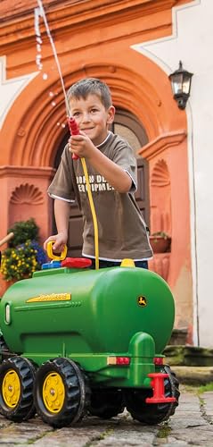 Rolly Toys rollyTanker John Deere Tankwagen (für Kinder 3-10 Jahre, mit Pumpe und Spritze, 30 Liter, Auslaufhahn) 122752, grün