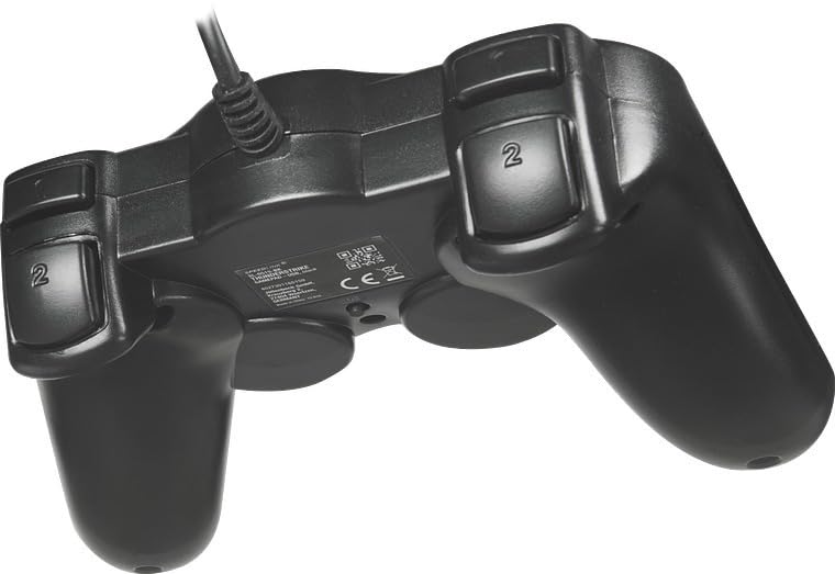 Speedlink THUNDERSTRIKE PC Gamepad - Gaming Controller PC mit USB Kabel, Schnell- und Auto-Feuer-Funktion, robuste Bauweise, DirectInput analog/digital, 1,7m Kabellänge, schwarz