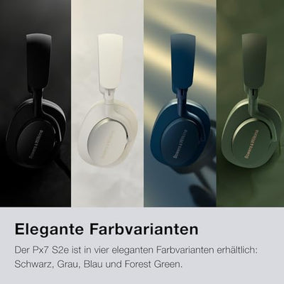 Bowers & Wilkins PX7 S2e Over-Ear-Kopfhörer mit Geräuschunterdrückung, kabellos, Qualcomm aptX™ Adaptive und Schnellladung, 30 Stunden Wiedergabe, sechs integriertes Mikrofon - Rubinrot