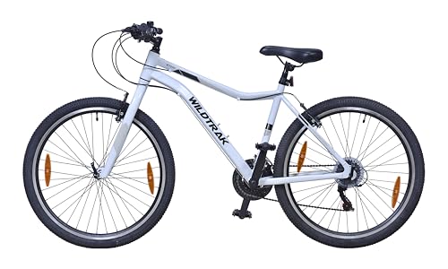 Wildtrak - Alu-Mountainbike, Erwachsene, 26 Zoll, 18-Gang, Shimano-Schaltung - Weiß