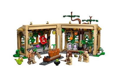 LEGO Harry Potter Schloss Hogwarts: Kräuterkundeunterricht – Spielset mit Neville Longbottom, Hermine Granger, Professor Sprout, 3 Alraunen und Gewächshaus – Geschenk für Kinder ab 8 Jahren – 76445
