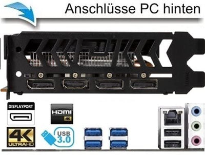 shinobee High End Gaming PC AMD Ryzen 7 5700X3D 16 Threads 4.10GHz - GeForce RTX4060 8 GB - 32 GB 3000 MHz DDR4-1 TB SSD - Windows 11 - WLAN - Gamer PC Computer Rechner - 7774