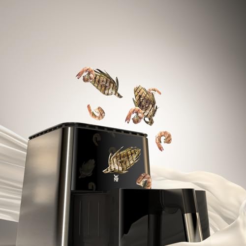 WMF Multi Taste Heißluftfritteuse, Airfryer, 1550 W, 4,6l für 2-4 Personen, gesundes Frittieren, Dörren, Grillen, Heissluftfriteuse mit 8 Programmen, 4,6 LIter Air Fryer, schwarz