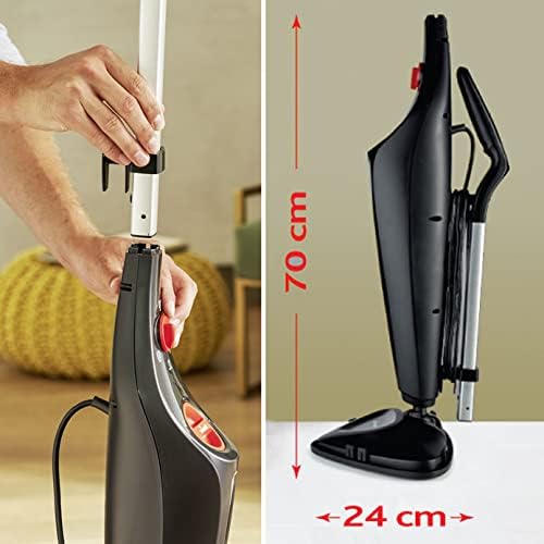 Vileda Steam Plus Dampfreiniger mit Mikrofaser-Pad, hygienische Bodenreinigung, entfernt bis zu 99,9% der Bakterien und Viren*, für alle Böden, ideal für Teppiche