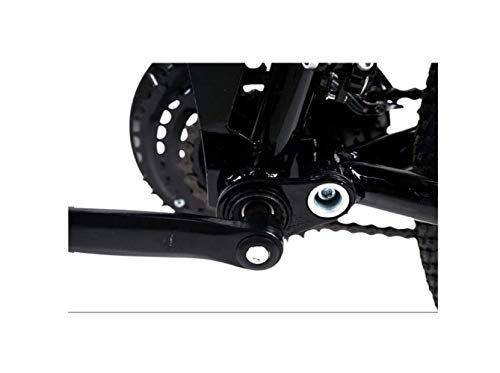 Wmmner Mountainbike, 21 Gänge, Unisex, Doppelfederung, Karbonstahl, 61 cm (24 Zoll), 66 cm (26 Zoll), Integralrad, Weiß, 27 Geschwindigkeit