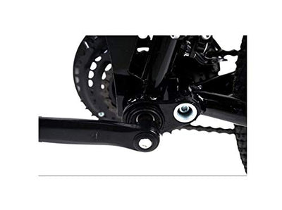 Wmmner Mountainbike, 21 Gänge, Unisex, Doppelfederung, Karbonstahl, 61 cm (24 Zoll), 66 cm (26 Zoll), Integralrad, Weiß, 27 Geschwindigkeit