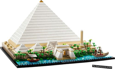 LEGO 21058 Architecture Cheops-Pyramide Bausatz zum Basteln als kreatives Hobby, Geschenkidee für Erwachsene, Männer, Frauen, Mutter, Vater, kreative Aktivität, Sammlung berühmter Sehenswürdigkeiten