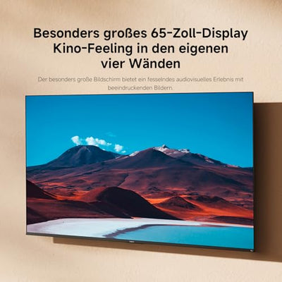 Xiaomi F, 65 Zoll (165 cm), 4K UHD, Smart TV, Fire TV, Triple Tuner DVB-C/S/S2/T/T2,HDR10, MEMC, Game Boost mode 120Hz,Sprachsteuerung mit Alexa,2GB+32GB, Kompatibel mit Apple AirPlay