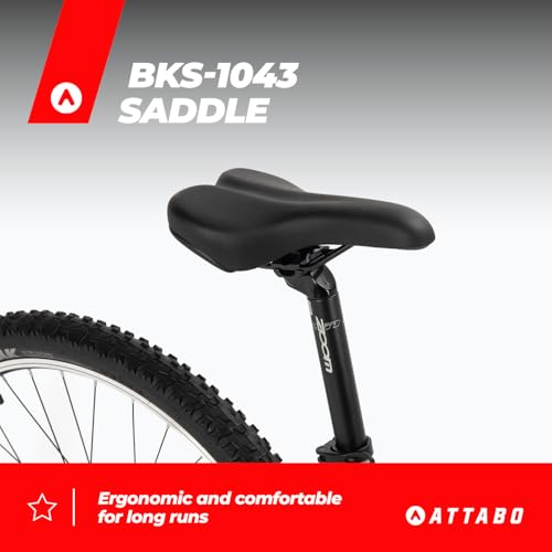 ATTABO Damen Fahrrad Alpe 1.0 mit Aluminiumrahmen 15" Ergonomischer Lenker V-Brake Grau Mountainbike mit 27,5" Rädern mit Zubehör Verstellbarer Sattel 21-Gang Schaltung