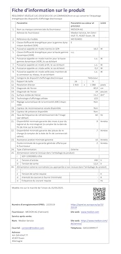 MEDION 59,9 cm (24 Zoll) Full HD Fernseher (integrierter DVD-Player, perfekt für Camping Wohnmobil LKW Garten, 12V KFZ Car-Adapter, Triple Tuner Receiver, HDMI, USB, MD 824001)
