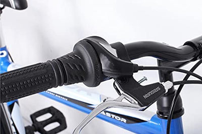 24 Zoll Jungen Fahrrad 21-Gang Shimano MIT Beleuchtung Farbe BLAU TMX