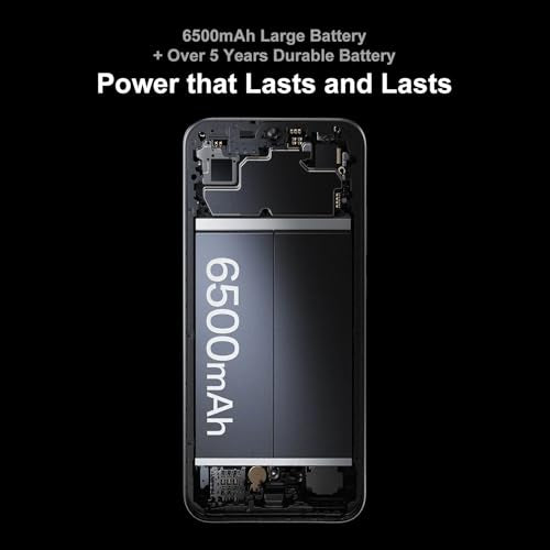 OPPO A6 Pro 5G entsperrtes Smartphone, 6500mAh Akku, 80W SUPERVOOC Schnellladung, 6,57" 120Hz AMOLED Display, 8 256GB Dimensity 6300, Supercool VC, 50MP 2MP KI-Kamera, IP69, Dual SIM, Lunar