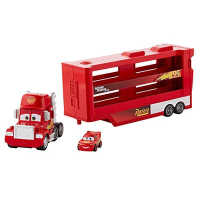 Mattel Disney Pixar Cars - Mini Racer Transporter Sortiment mit Mini Fahrzeug, Spielzeug ab 4+ Jahren GNW34