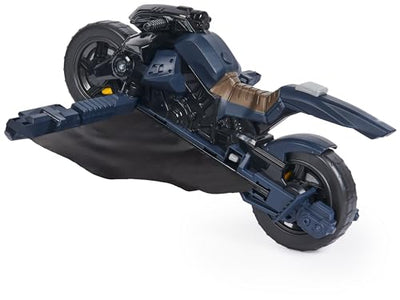 Spin Master Batman Adventures Batcycle - transformierendes 2-in-1 Fahrzeug Motorrad und Gleiter, kompatibel mit 30 cm Batman Action-Figuren, Spielzeug für Kinder ab 4 Jahren